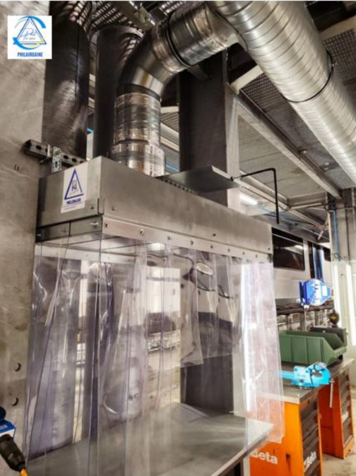 Traitement d’air industriel pour laverie tunnel à Mâcon – Réseau aéraulique, rejet toiture et gestion des condensats