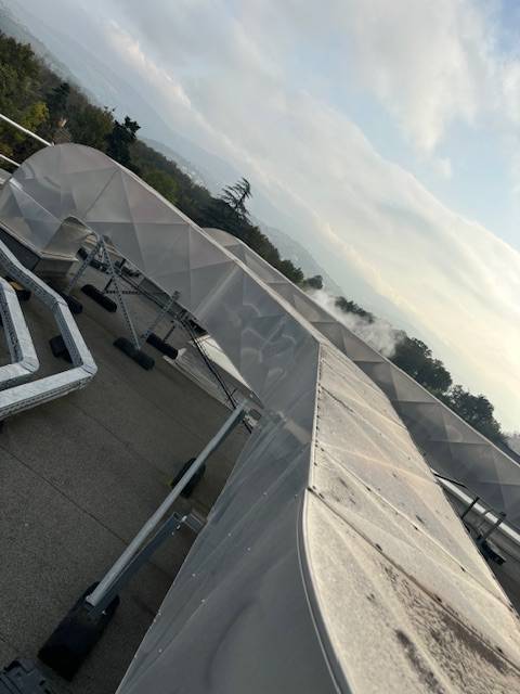 Gaines toiture de la VMC Double flux bureau Lyon